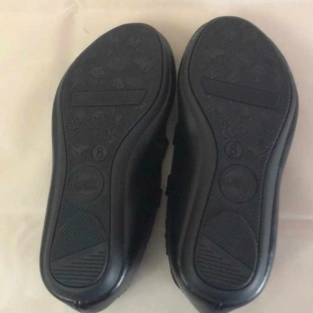 Wonder Nation Black Slip On Toddler Shoes NWOT
